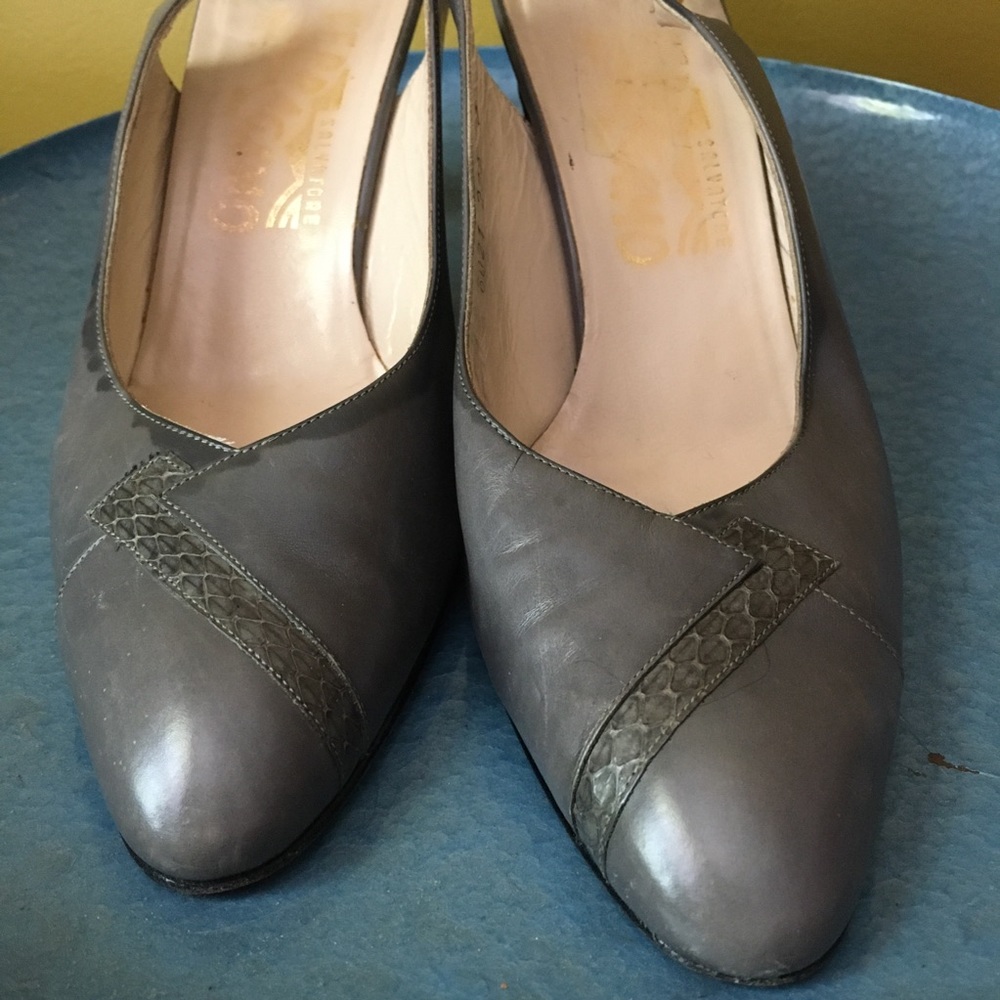 Leather slingbacks - Picture 2 of 6